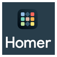 Homer Vertical White Logo PNG Vector