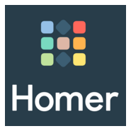 Homer Vertical White Logo PNG Vector