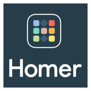 Homer Vertical White Logo PNG Vector