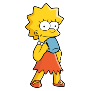 Lisa simpsons tomando café Logo PNG Vector