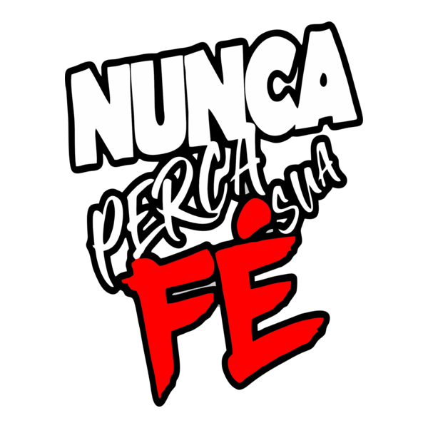 Adesivo Nunca Perca Sua Fé Logo PNG Vector