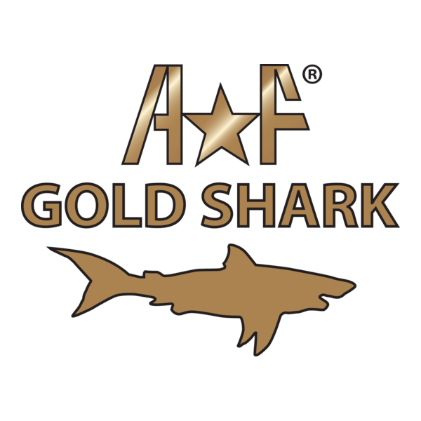 AF Gold Shark Logo PNG Vector