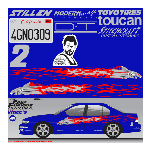 arte decal nissan Maxima, Vince's (fastandfurious) Logo PNG Vector