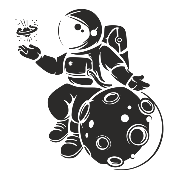 Astronauta galaxy Logo PNG Vector