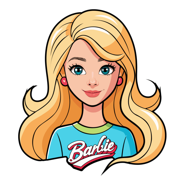 Barbie Bust Logo PNG Vector