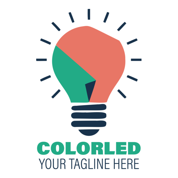 Color bulb Logo PNG Vector