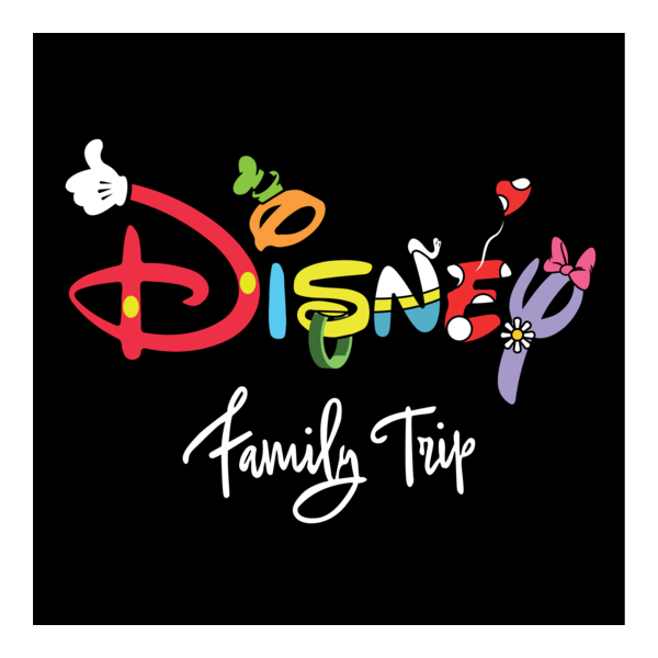 Disney Family Trip Logo PNG Vector