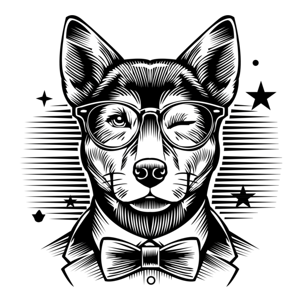 Dog suit Logo PNG Vector