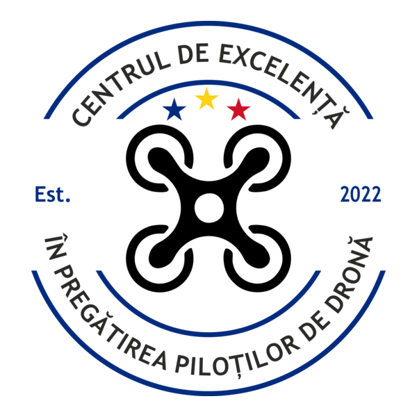 Excelență în Pregătirea Piloților de Dronă Logo PNG Vector