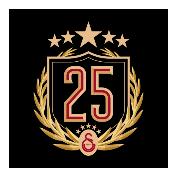 GALATARASAY 25. ŞAMPİYONLUK Logo PNG Vector