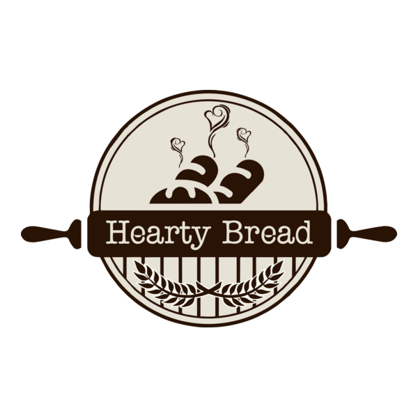 Hearty Bread Logo PNG Vector