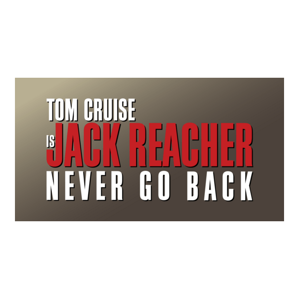 Jack Reacher - Never Go Back Logo PNG Vector