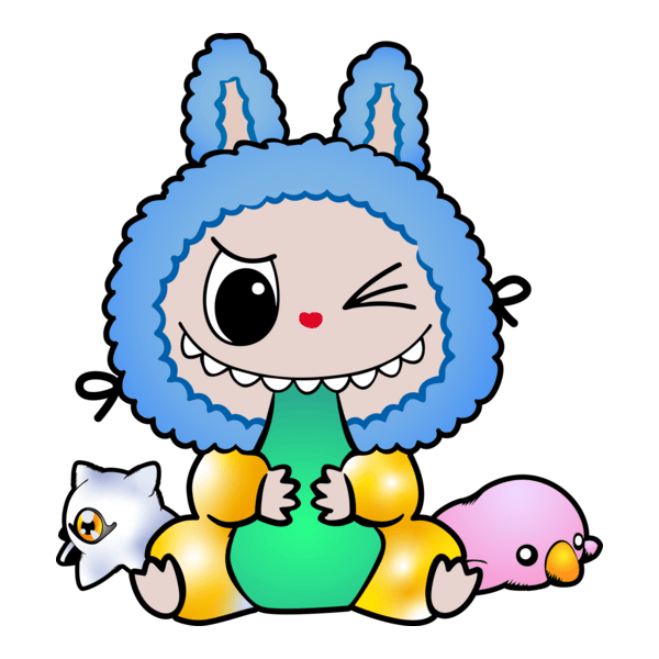 Labubu Baby Logo PNG Vector