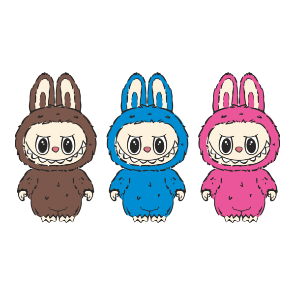 Labubu Colors Logo PNG Vector