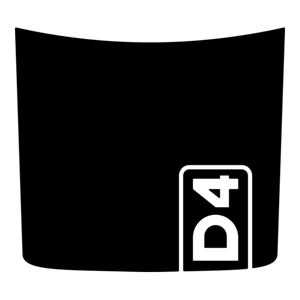 Land Rover Discovery D4 Hood Decal Logo PNG Vector