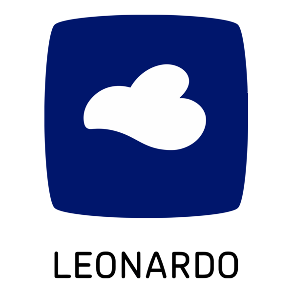 Leonardo Glass Logo PNG Vector