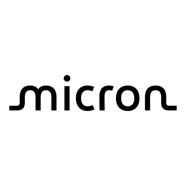 Micron Black Logo PNG Vector