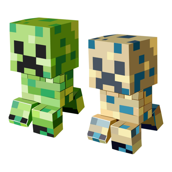 Minecraft Creeper Logo PNG Vector