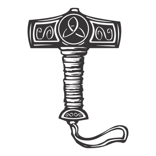 Mjounir Thor mitologia Nordica Logo PNG Vector