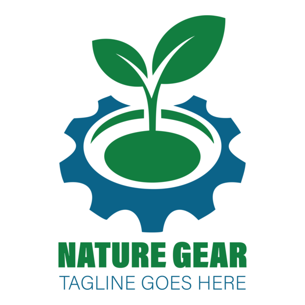 Nature gear Logo PNG Vector