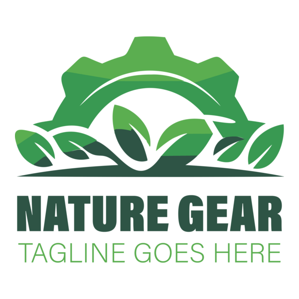 Nature gear Logo PNG Vector