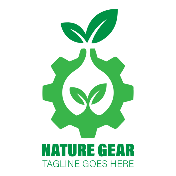 Nature gear Logo PNG Vector