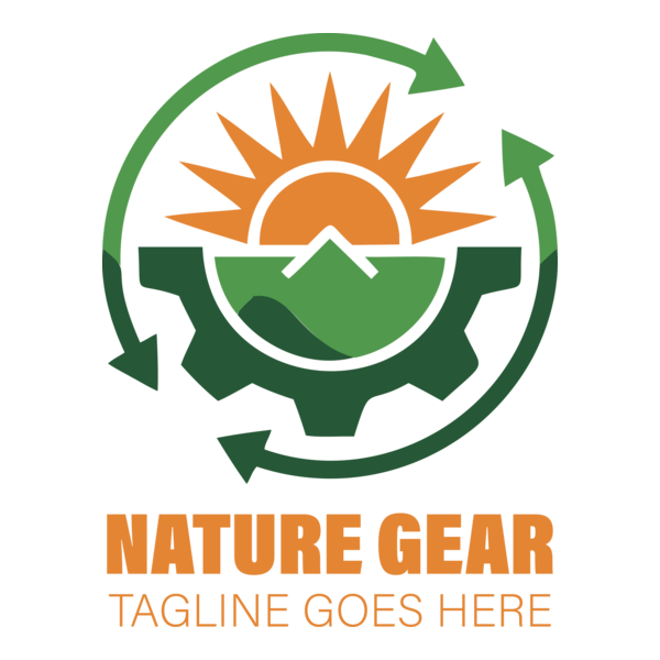 Nature gear Logo PNG Vector
