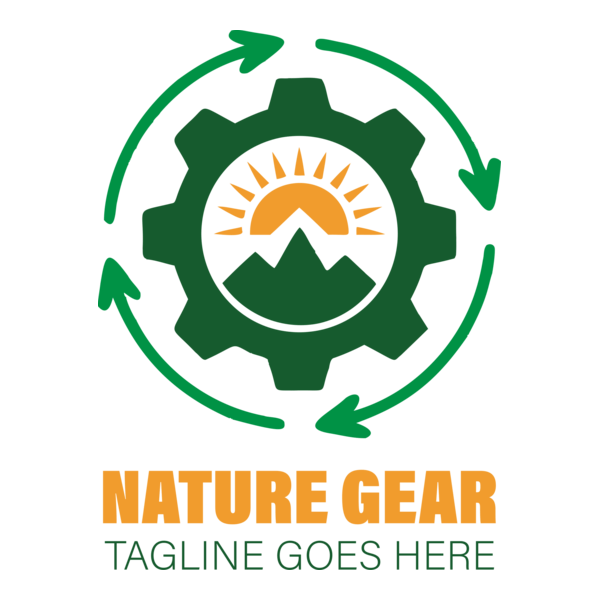 Nature gear Logo PNG Vector