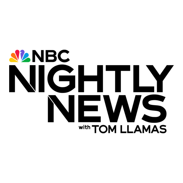 NBC Nightly News with Tom Llamas Logo PNG Vector