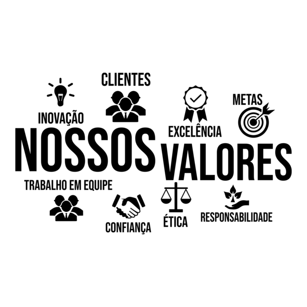 NOSSOS VALORES ADESIVO PAREDE Logo PNG Vector