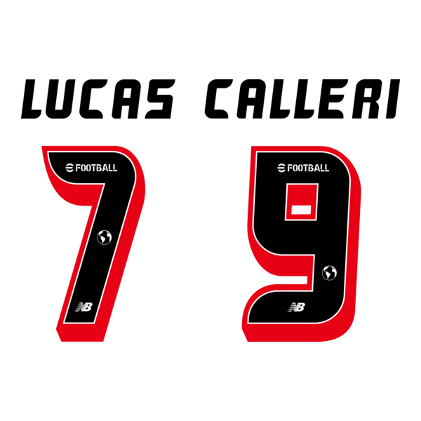 Números SPFC - Lucas & Calleri Logo PNG Vector