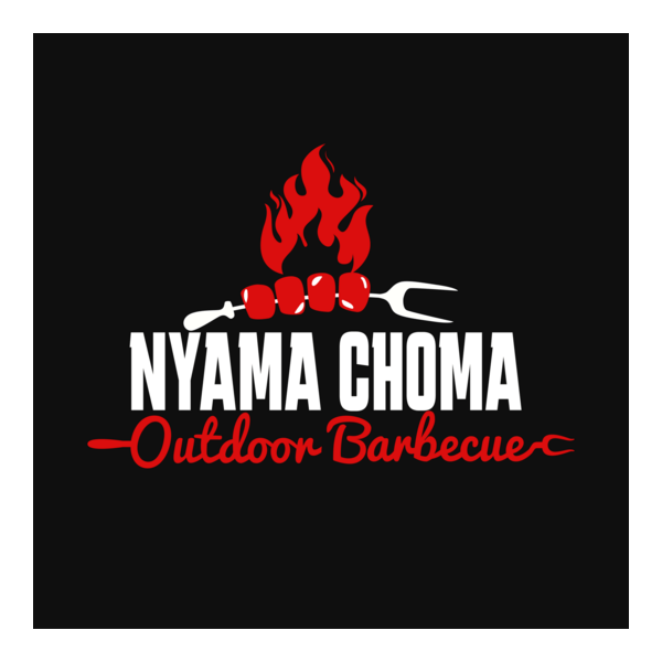 Nyama Choma Outdoor Berbeque Logo PNG Vector