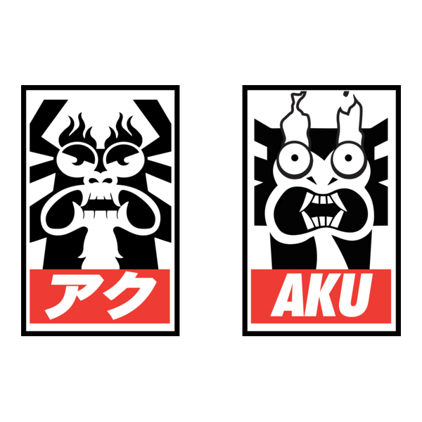 Obey AKU Samurai Jack Logo PNG Vector