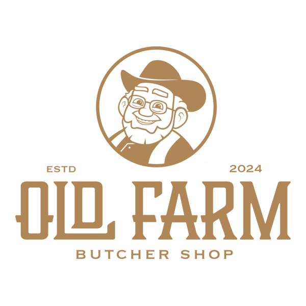 Old Farm Butcher Shop Logo PNG Vector