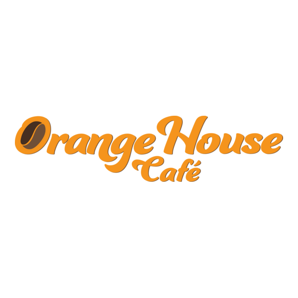 Orange House Café Logo PNG Vector