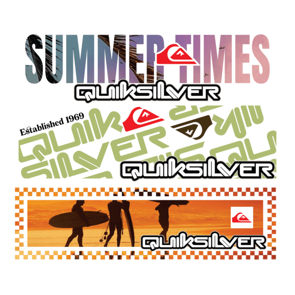 QUIKSILVER 2 PACK 22Cm 3Pcs Logo PNG Vector