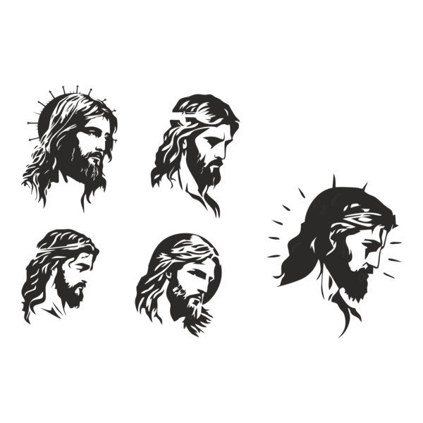 rostos jesus Logo PNG Vector