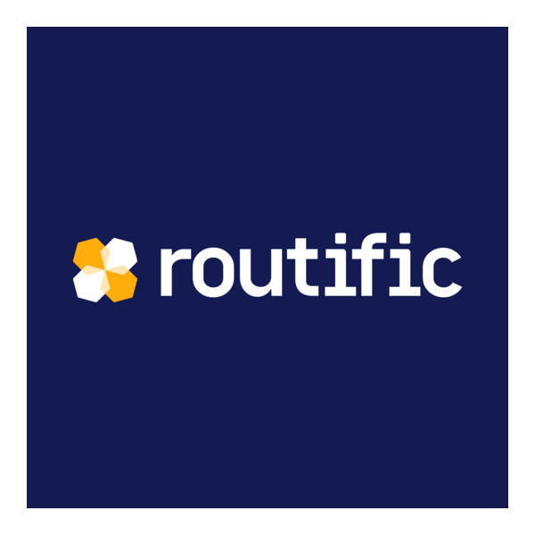 Routific White Logo PNG Vector