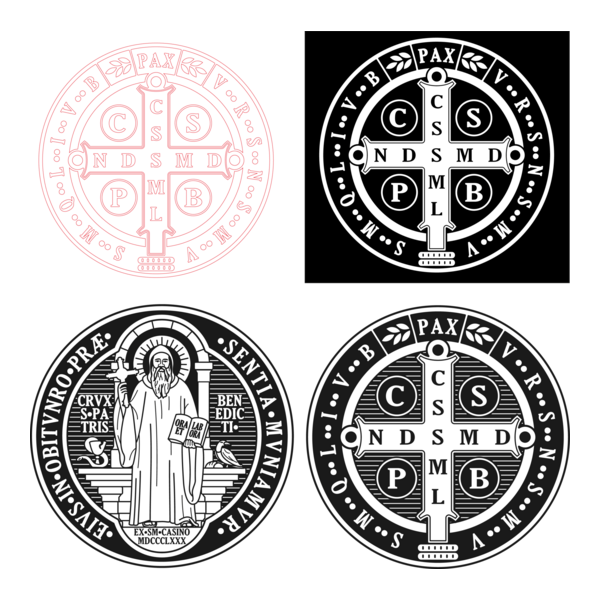 saint benedict medal Logo PNG Vector