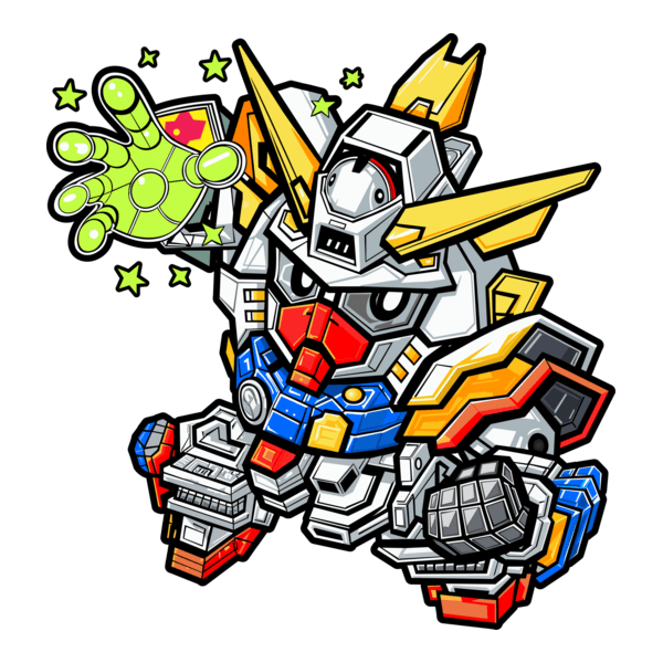 SD Gundam Logo PNG Vector