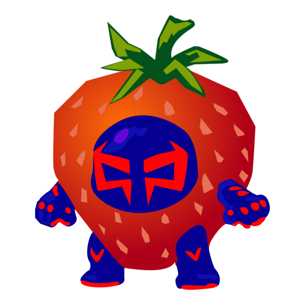 Strawberry Spiderman 2099 Logo PNG Vector