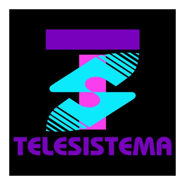 Telesistema 1995-2002 fondo negro Logo PNG Vector