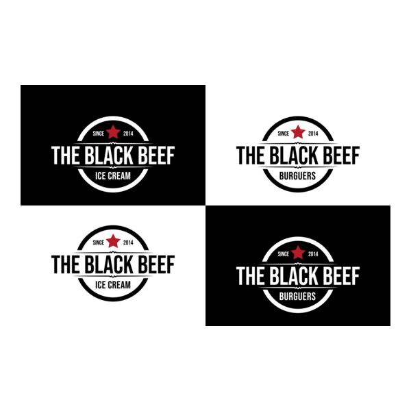 THE BLACK BEEF Logo PNG Vector