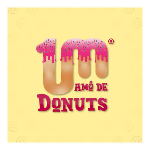 UM AMÔ DE DONUTS Logo PNG Vector