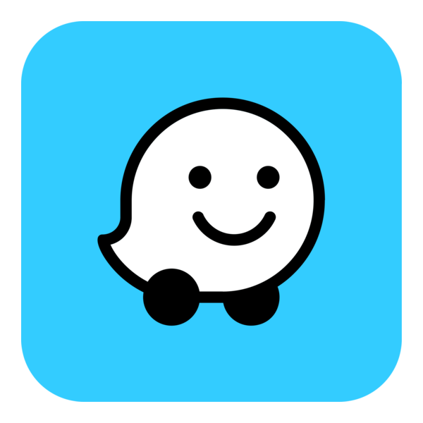Waze app icon Logo PNG Vector