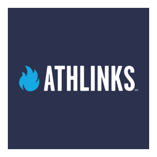 Athlinks White Logo PNG Vector