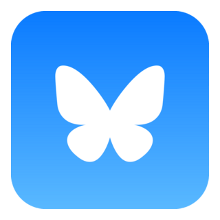 Bluesky White Logo PNG Vector