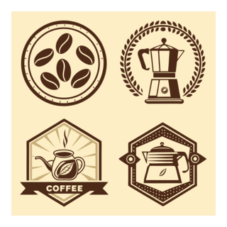 coffee shop vintage style Logo PNG Vector