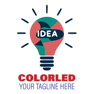 color bulb Logo PNG Vector