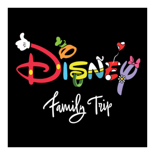 Disney Family Trip Logo PNG Vector